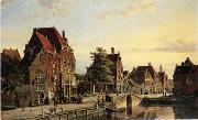 unknow artist European city landscape, street landsacpe, construction, frontstore, building and architecture. 142 painting